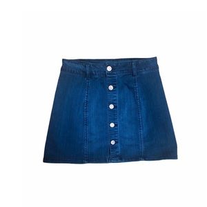 Celebrity Pink Button Denim Skirt